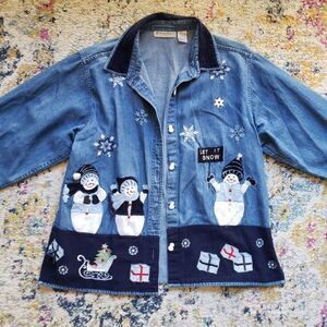 VINTAGE Christmas blouse